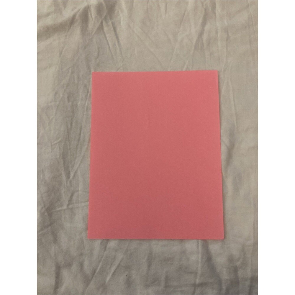 Unbranded 11”x8.5” Copier Paper | Pink | 1 Sheet Only